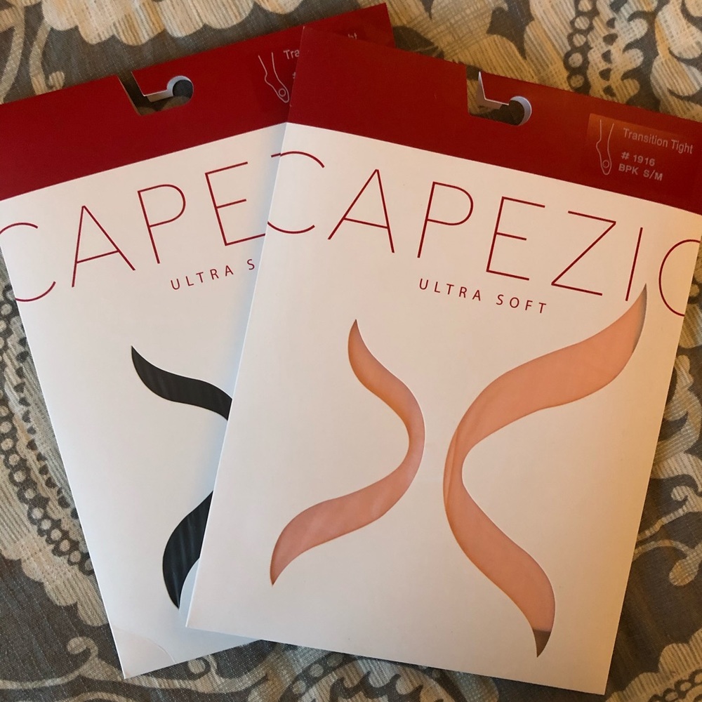 Brand New Capezio Tights- Black and Pink